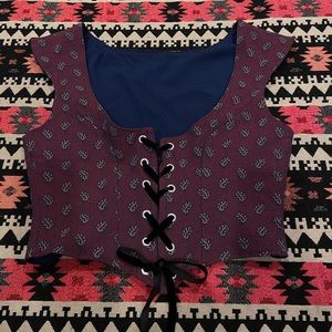 Beautiful reversible corset top Size S/M